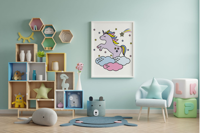 unicorn-in-the-clouds-svg-unicorn-svg-clipart-sublimation