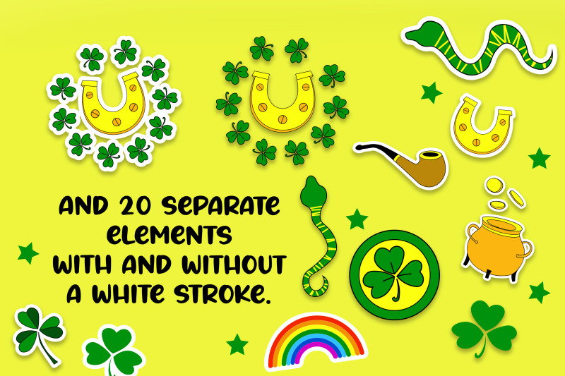 set-of-stickers-st-patrick-20-png-sticker-design