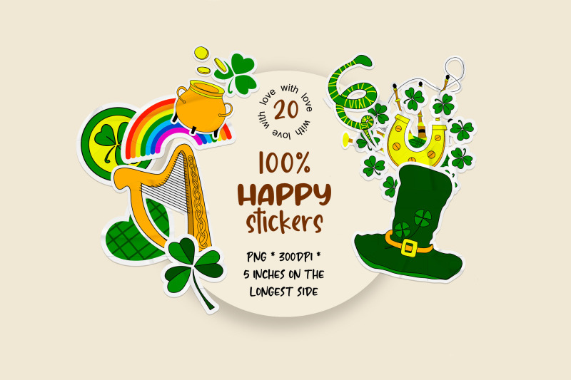 set-of-stickers-st-patrick-20-png-sticker-design