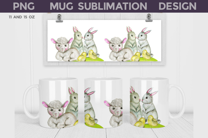 easter-mug-sublimation-animals-mug-wrap