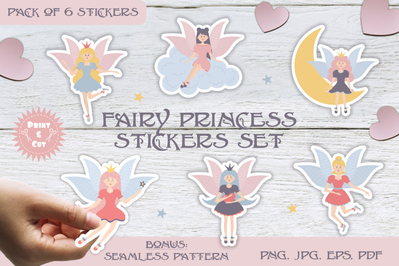 fairy-princess-stickers-set