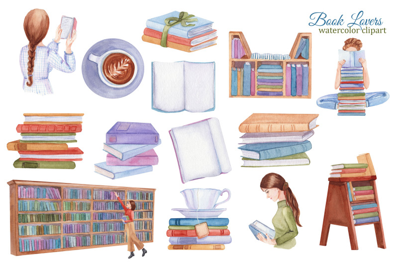 book-lovers-watercolor-clipart-book-reeder-png