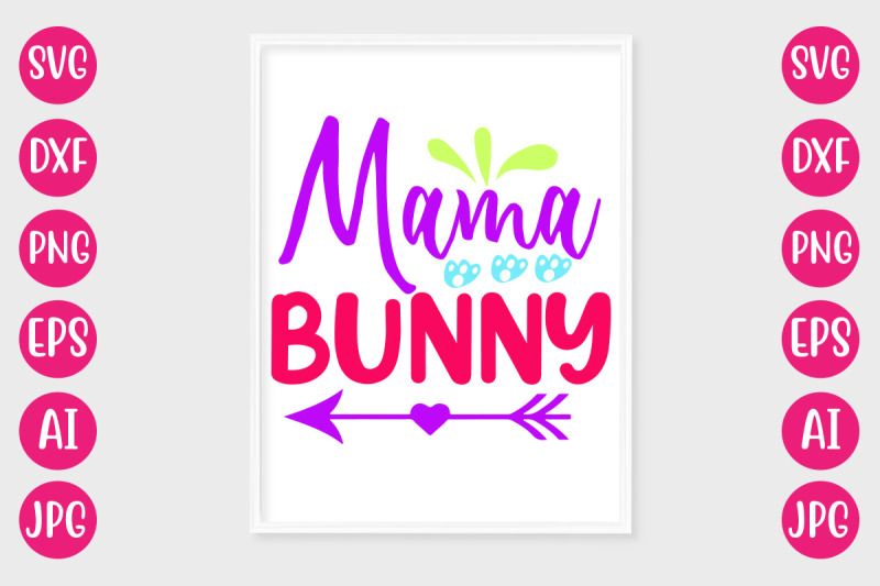 mama-bunny-svg-design