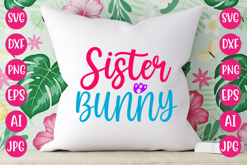 sister-bunny-svg-design