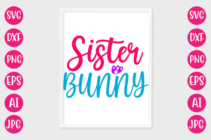 sister-bunny-svg-design