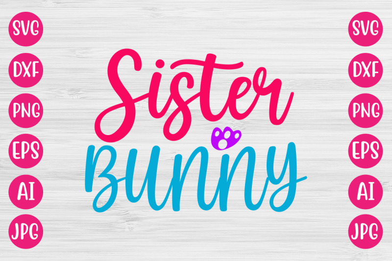 sister-bunny-svg-design