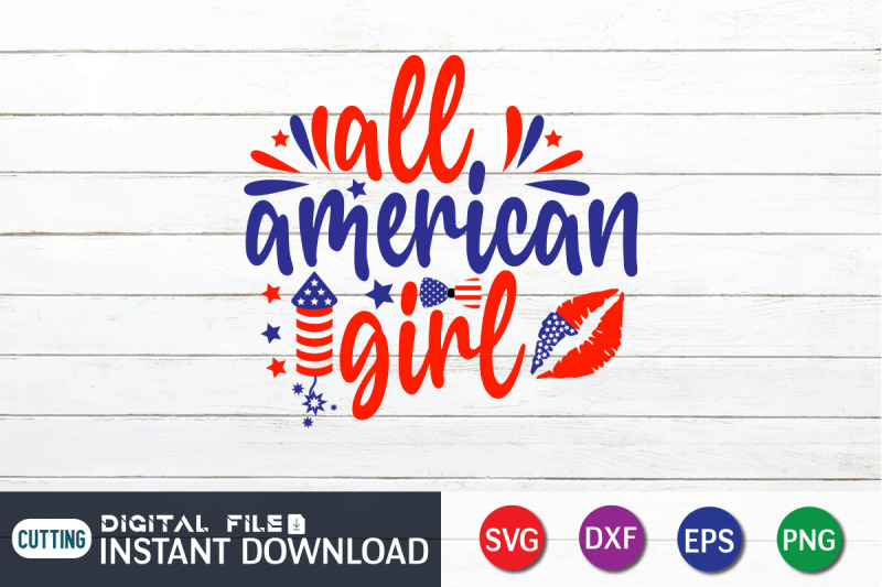 all-american-girl-svg