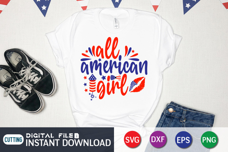 all-american-girl-svg