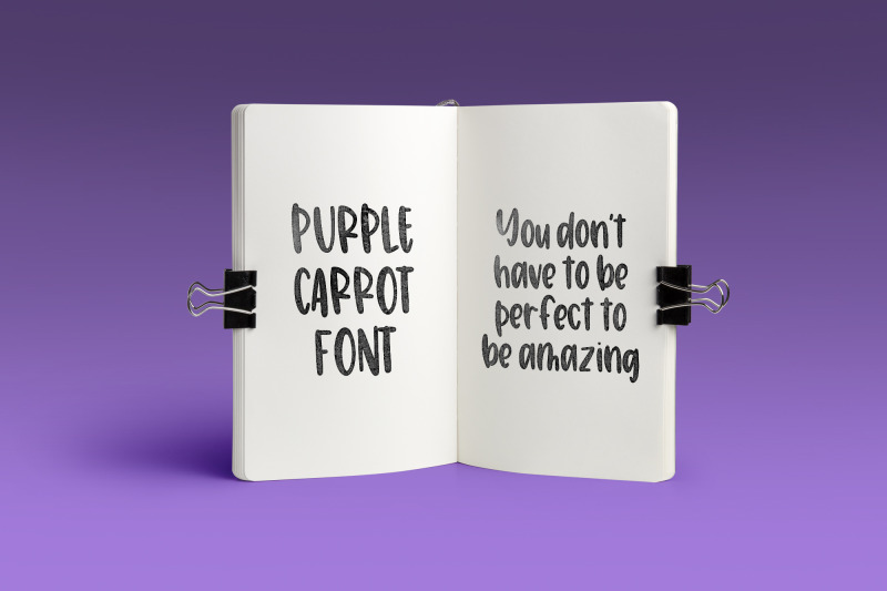 purple-carrot-hand-lettered-font