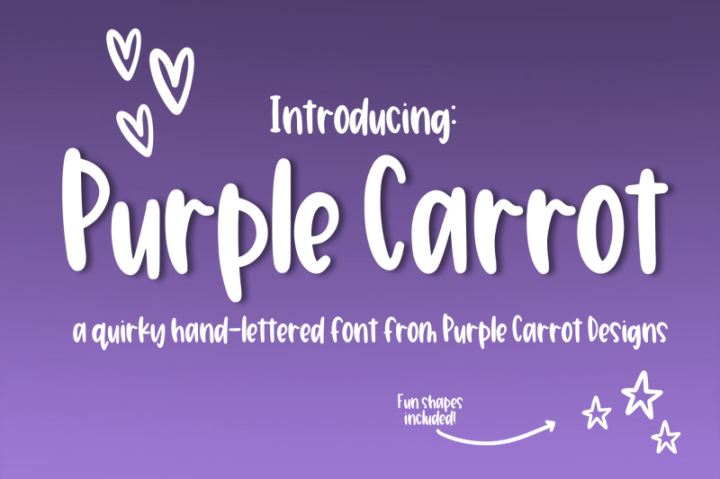 purple-carrot-hand-lettered-font