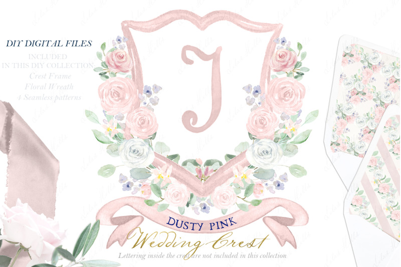 wedding-family-crest-diy-dusty-pink