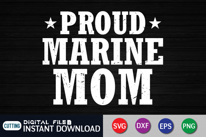 Proud Marine Mom Svg By Funnysvgcrafts Thehungryjpeg 