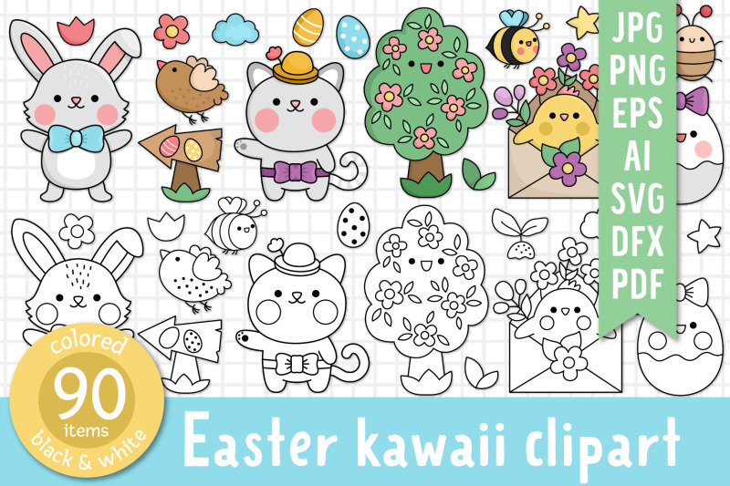 kawaii-easter-clipart-collection