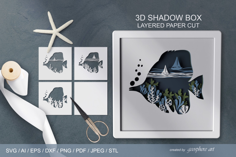 fish-3d-layered-papercut-shadow-box-svg-dxf-eps-stl