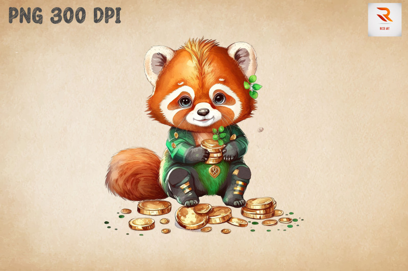 red-panda-amp-coins-st-patrick-039-s-day