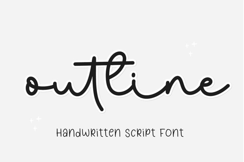 outline-monoline-font