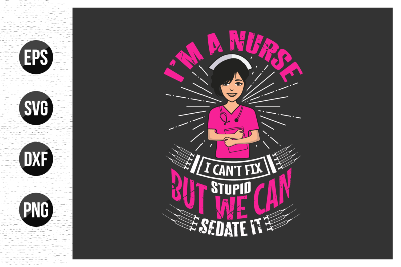 nurse-typographic-slogan-design-vector