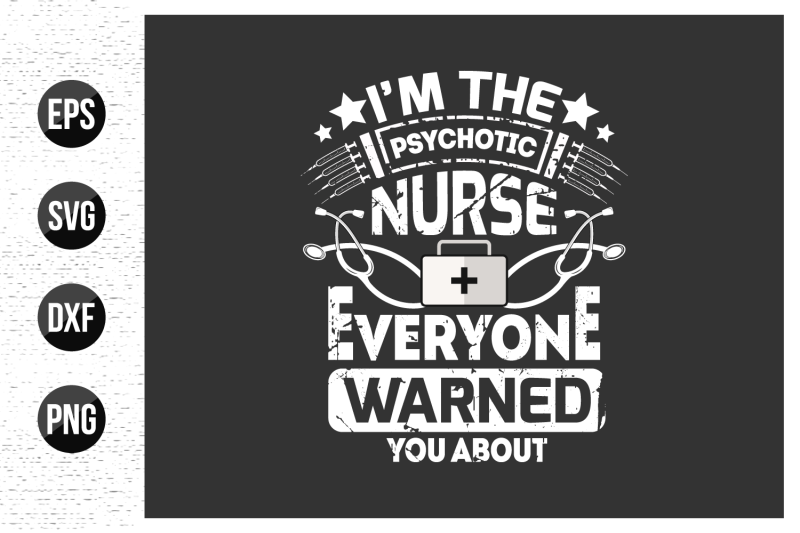 nurse-typographic-slogan-design-vector