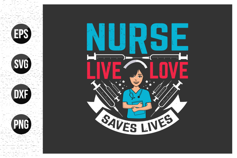 nurse-typographic-slogan-design-vector