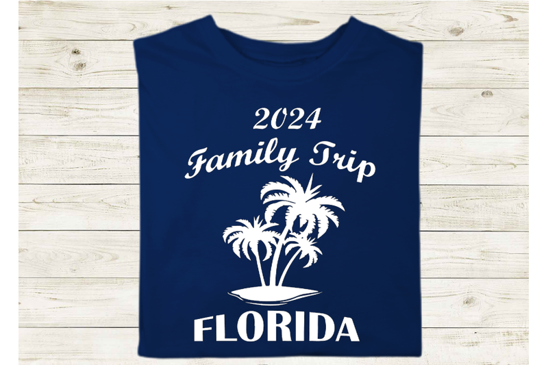 Family Trip Florida Vacation 2024 SVG TShirt Design By Xtraordinary