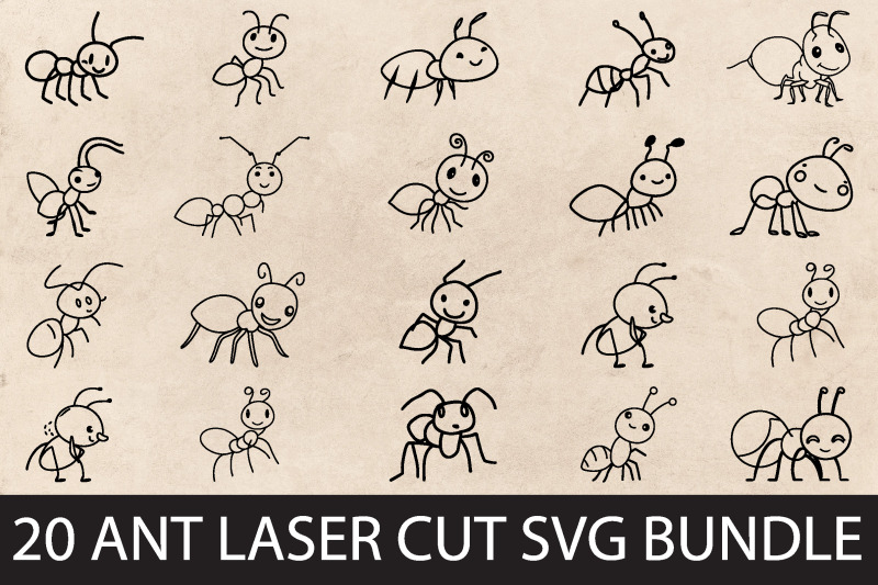 ant-laser-cut-svg-bundle