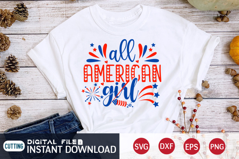 all-american-girl-svg