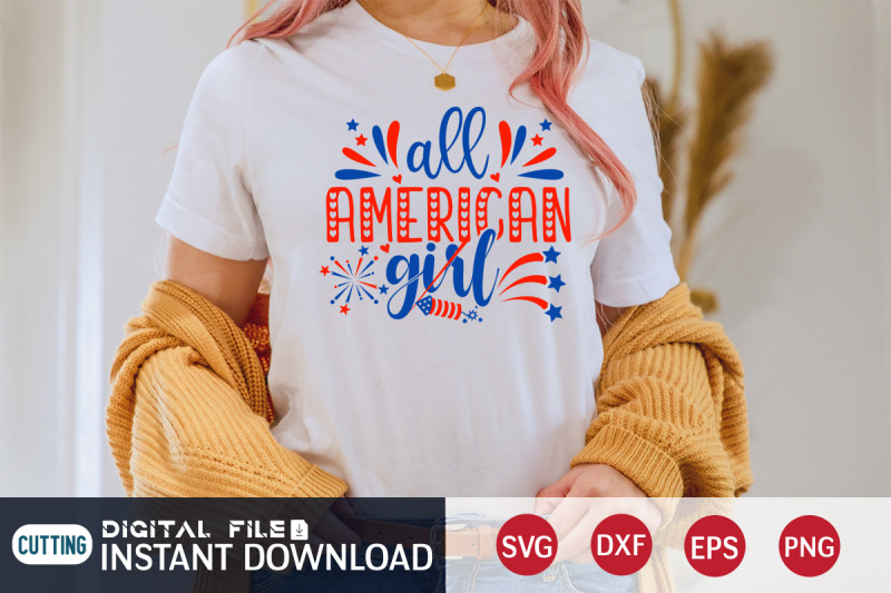 all-american-girl-svg