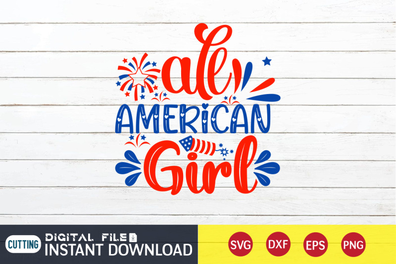 all-american-girl-svg