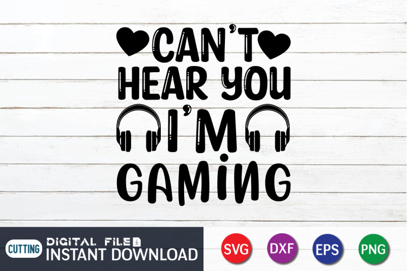 can-039-t-hear-you-i-039-m-gaming-svg