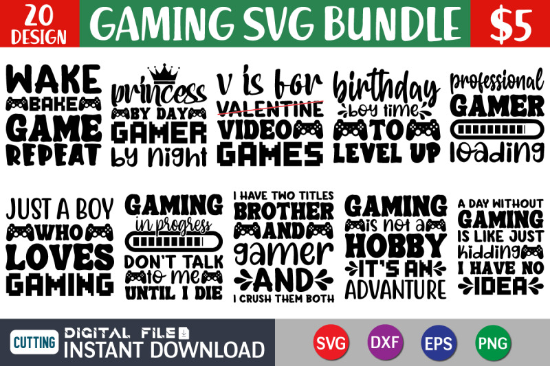 gaming-svg-bundle