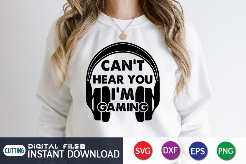 can-039-t-hear-you-i-039-m-gaming-svg