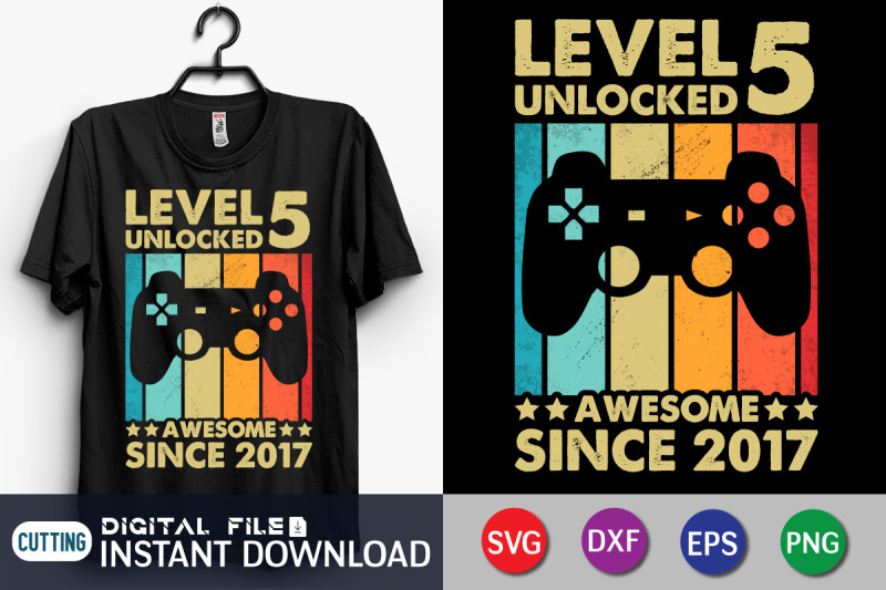 level-5-unlocked-awesome-since-2017-svg