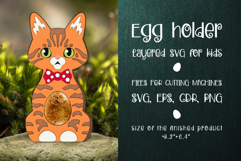 ginger-tabby-cat-easter-egg-holder-template