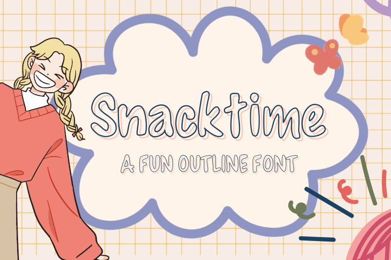 snacktime-fun-outline-font