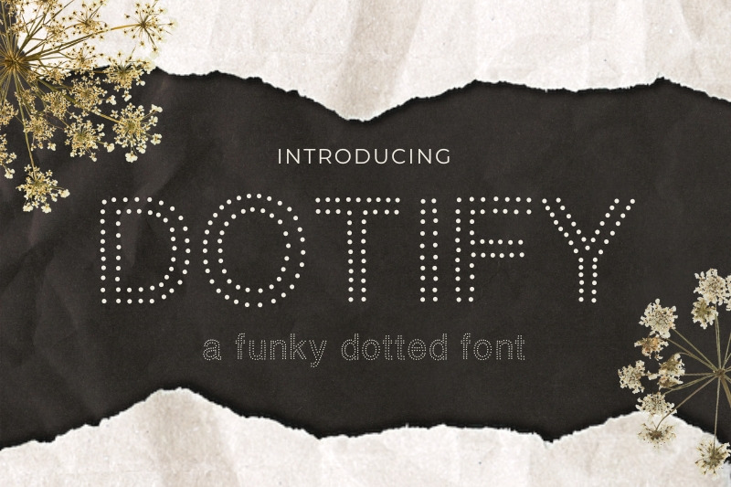 dotify-funky-dotted-outline-font