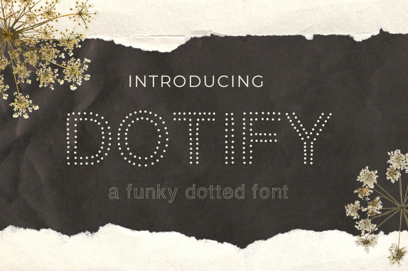 dotify-funky-dotted-outline-font
