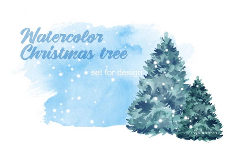 christmas-tree-watercolor-set