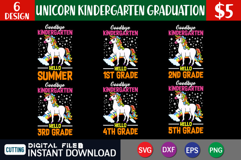 unicorn-kindergarten-graduation-svg