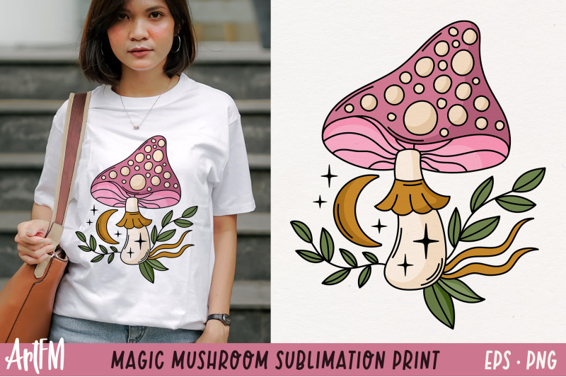 magic-mushroom-clipart-mystical-mushroom-sublimation-png