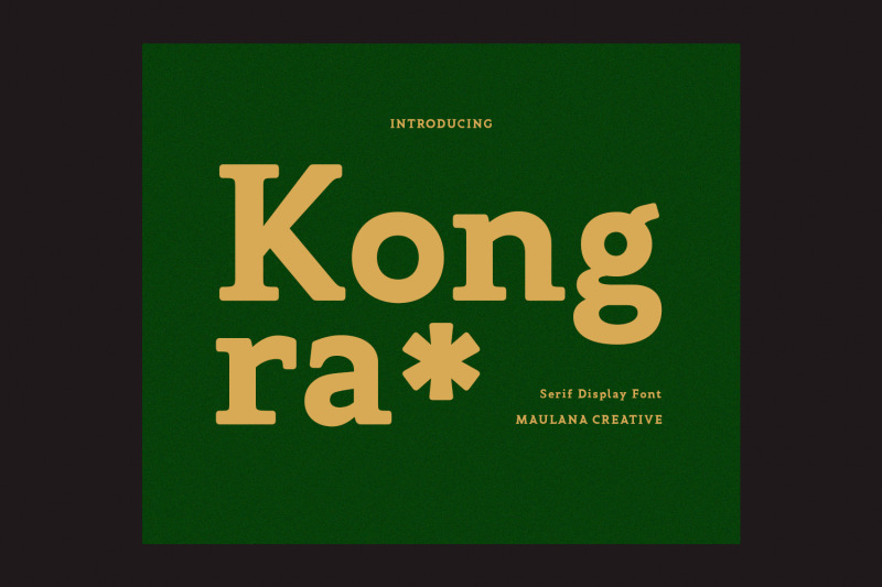 kongra-display-serif-font