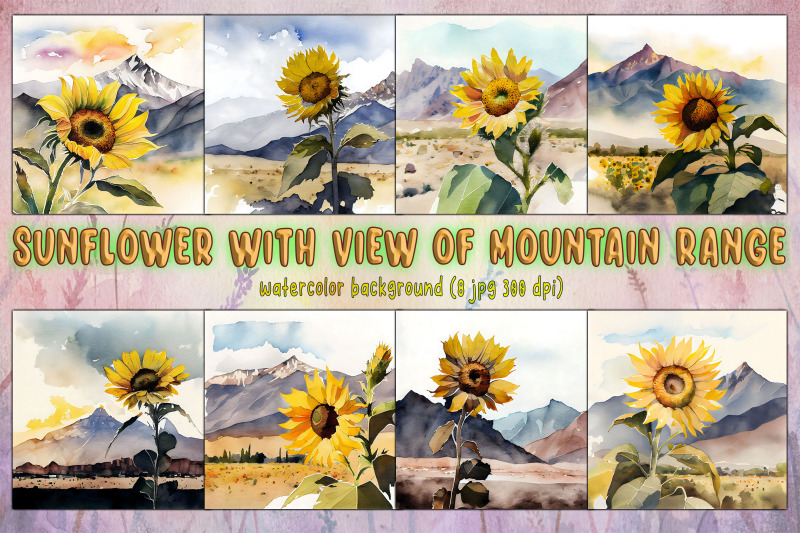 sunflower-with-view-of-mountain-range