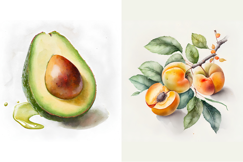 watercolor-fruits-collection