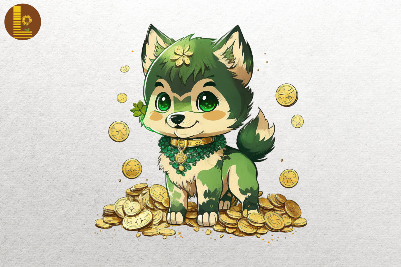 cute-wolf-amp-coins-st-patrick-039-s-day