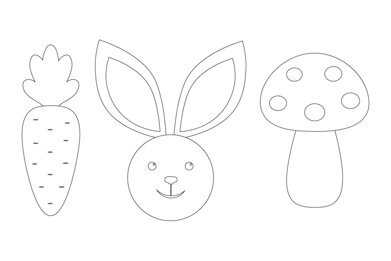 easter-coloring-bunny-coloring-carrot-mushroom-coloring