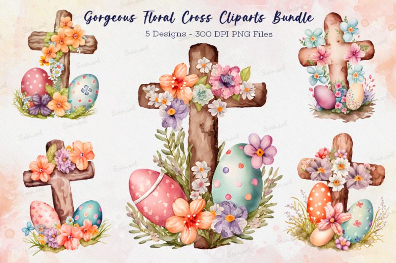 gorgeous-floral-cross-cliparts-bundle