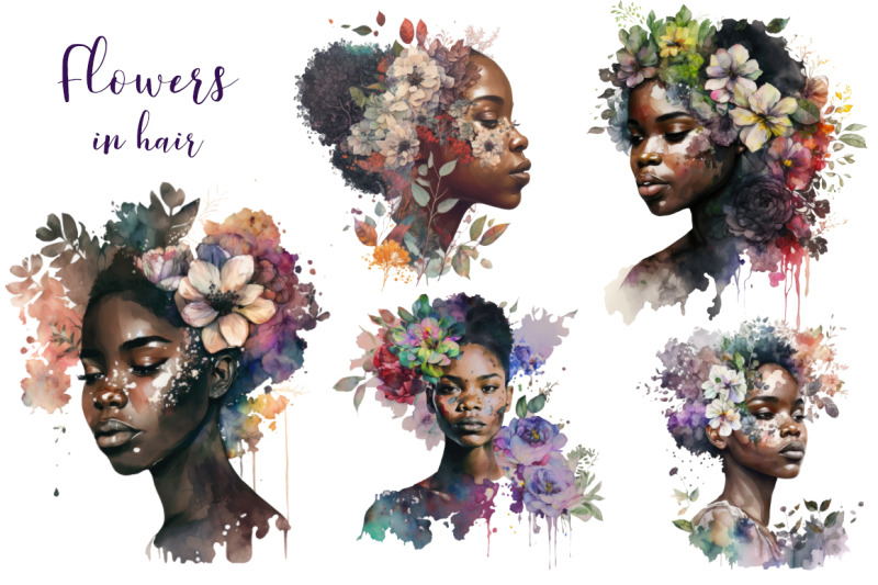 flowers-in-hair-clipart