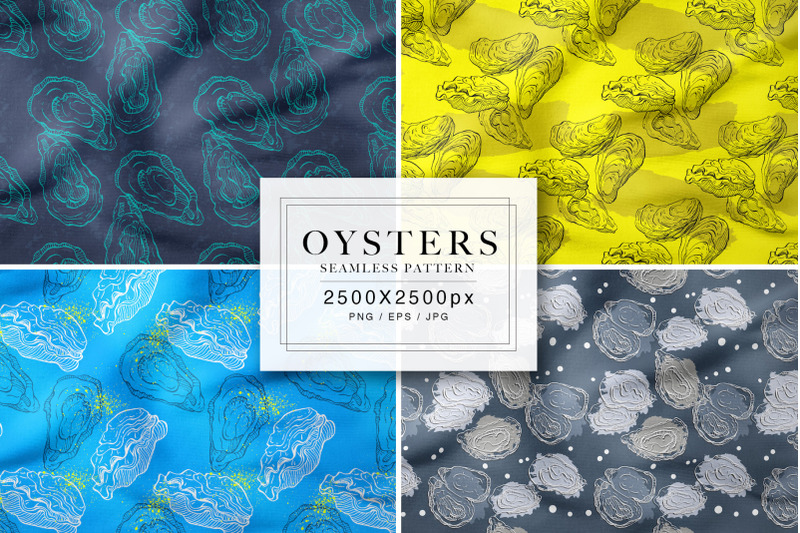 oysters-seamless-patterns