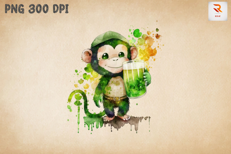 monkey-loves-beer-st-patrick-039-s-day