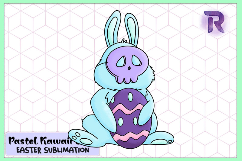 kawaii-creepy-bunny-pastel-goth-easter