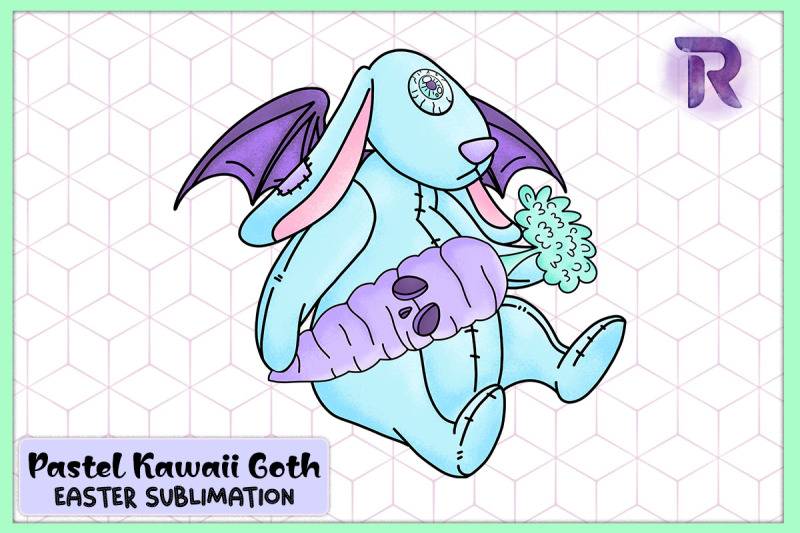 kawaii-pastel-bunny-easter-carrot-goth